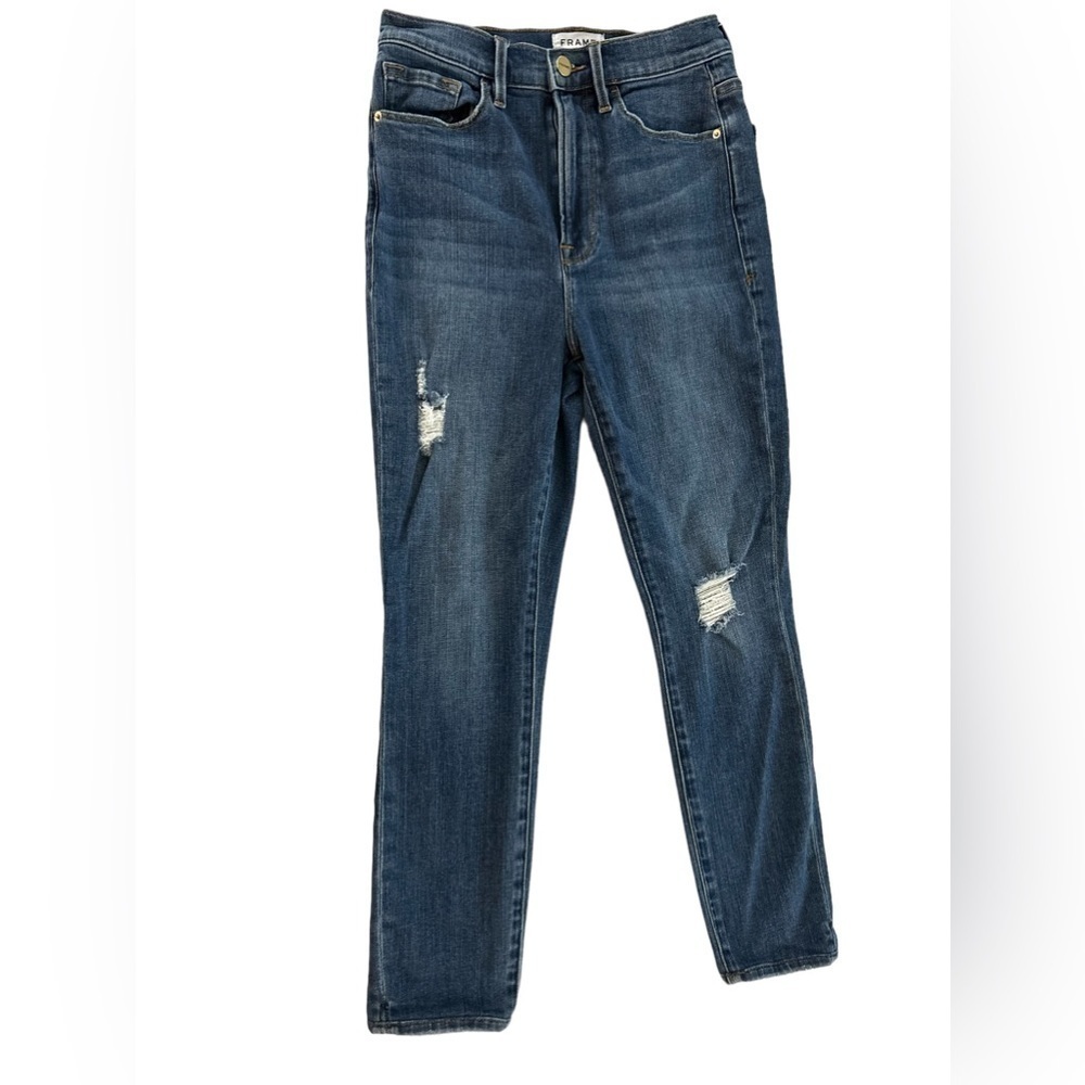 Frame Denim Ali High Rise Cigarette Jeans Size 28